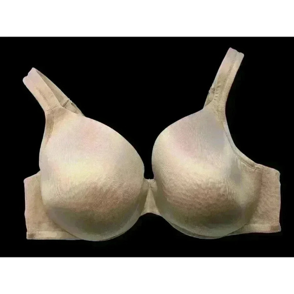 Cacique bra 42C satin full coverage underwired beige - Picture 1 of 6